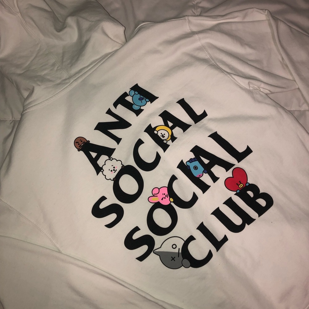BTS: BT21XAntisocial Colabboration Hoodie